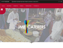 Tablet Screenshot of jmbcaterers.com
